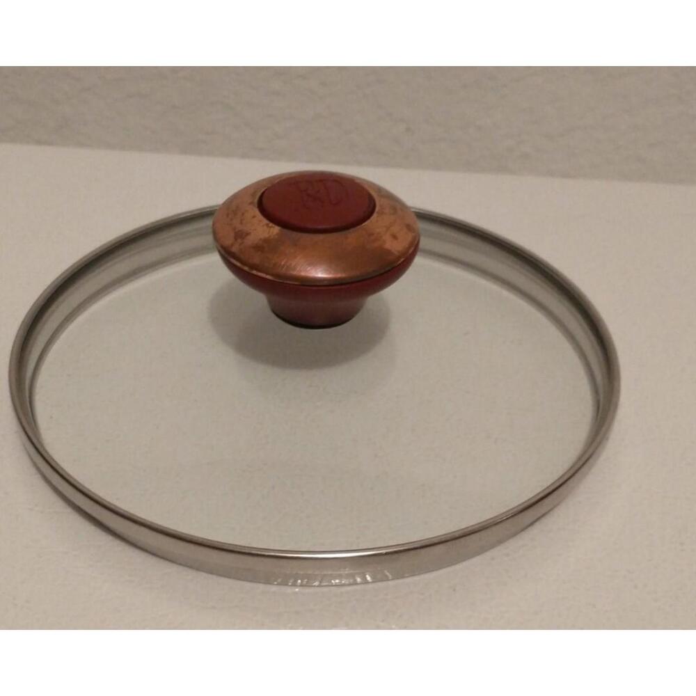 Paula Deen 6 1/8"-6 1/2" OD Glass Lid Copper Knob for Pot Pan Replacement Dean